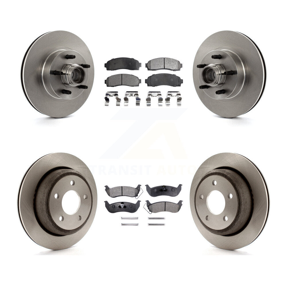 [Avant + Arrière] Kit de Disque et plaquette (semi-métallique) de frein pour 2010 Mazda B2300 avec 11-1 4" Diameter Rotor K8F-102958