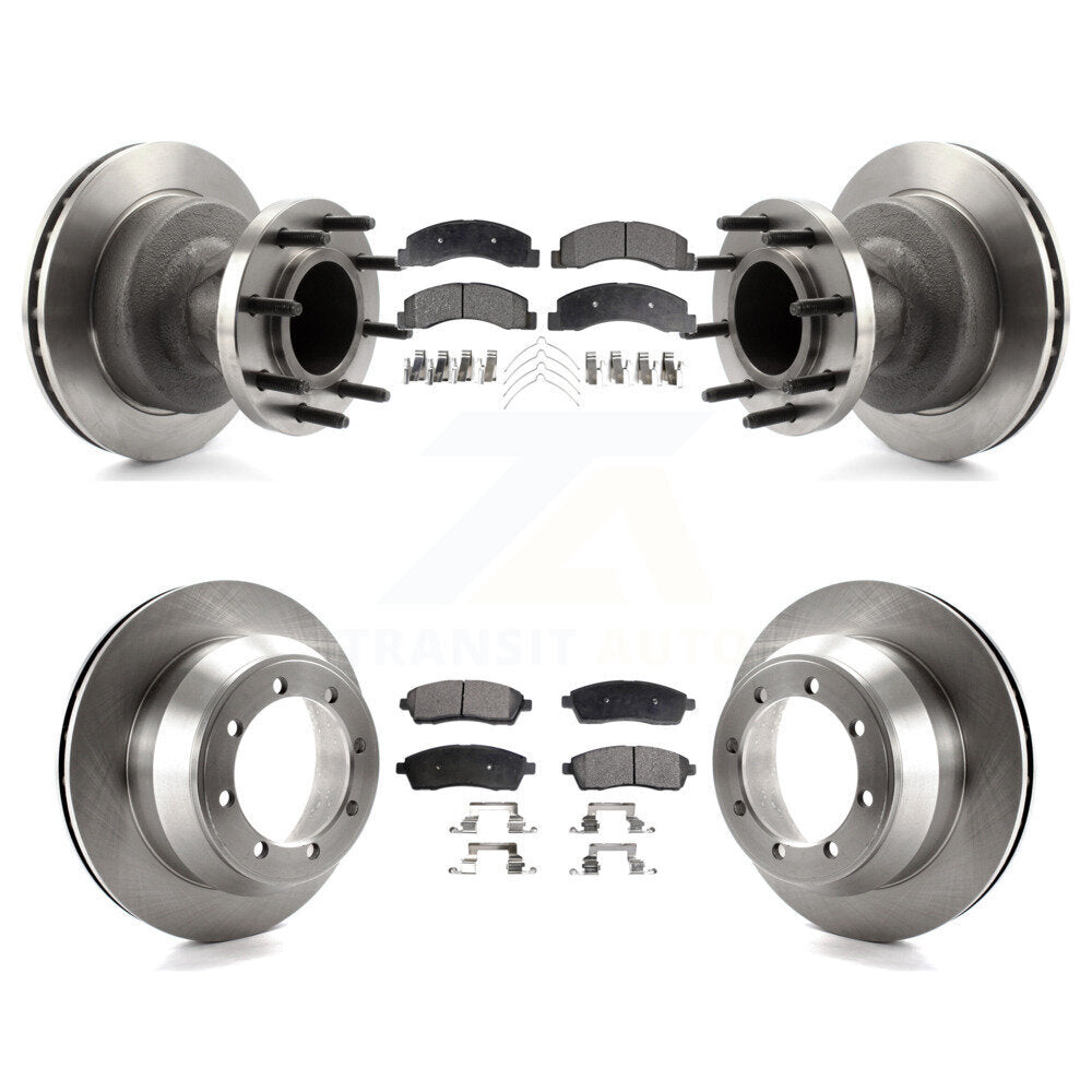 [Avant + Arrière] Kit de Disque et plaquette (semi-métallique) de frein pour Ford F-350 Super Duty avec Dual Wheels K8F-102964