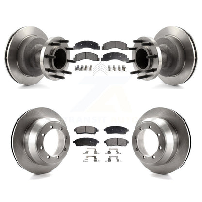 [Avant + Arrière] Kit de Disque et plaquette (semi-métallique) de frein pour Ford F-350 Super Duty avec Dual Wheels K8F-102964