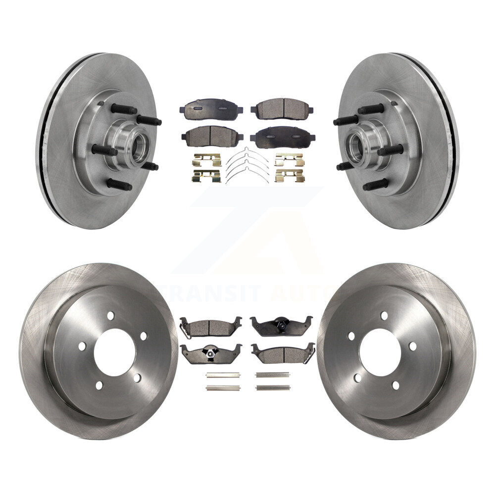 [Avant + Arrière] Kit de Disque et plaquette (semi-métallique) de frein pour 2004 Ford F-150 RWD avec 5 Lug Wheels 11th Digit Of Vin Is C K8F-102968