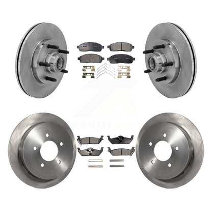 [Avant + Arrière] Kit de Disque et plaquette (semi-métallique) de frein pour 2004 Ford F-150 RWD avec 5 Lug Wheels 11th Digit Of Vin Is C K8F-102968