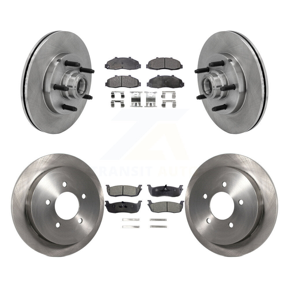 [Avant + Arrière] Kit de Disque et plaquette (semi-métallique) de frein pour Ford F-150 Lincoln Blackwood K8F-102969