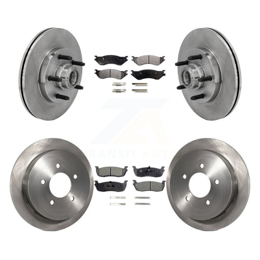 [Avant + Arrière] Kit de Disque et plaquette (semi-métallique) de frein pour Ford F-150 Heritage avec 5 Lug Wheels RWD K8F-102970