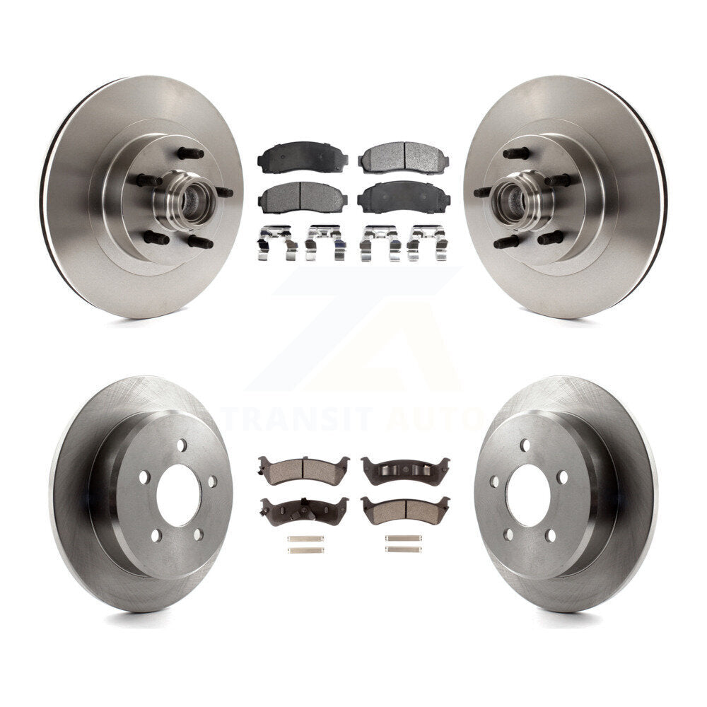 [Avant + Arrière] Kit de Disque et plaquette (semi-métallique) de frein pour 2001 Ford Explorer Sport RWD K8F-102971