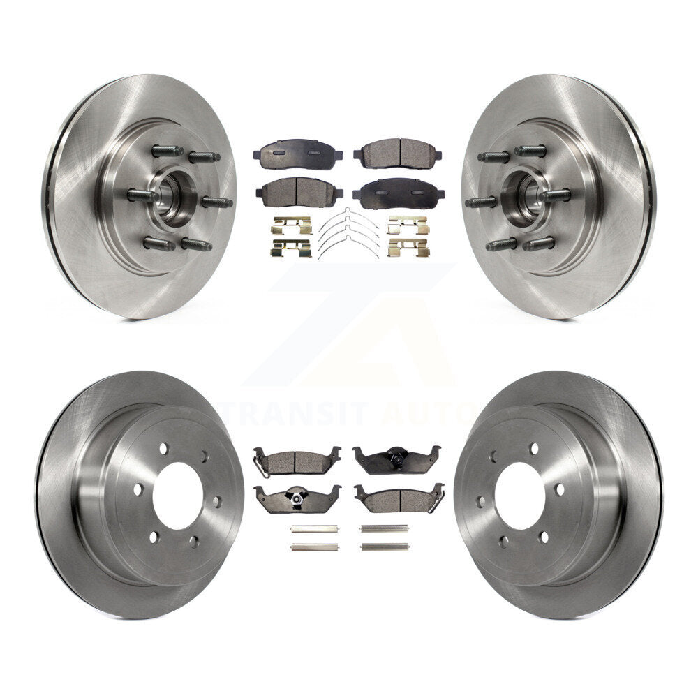 [Avant + Arrière] Kit de Disque et plaquette (semi-métallique) de frein pour Ford F-150 Lincoln Mark LT RWD K8F-102972