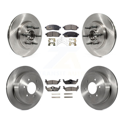 [Avant + Arrière] Kit de Disque et plaquette (semi-métallique) de frein pour Ford F-150 Lincoln Mark LT RWD K8F-102972