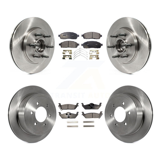 [Avant + Arrière] Kit de Disque et plaquette (semi-métallique) de frein pour Ford F-150 Lincoln Mark LT RWD K8F-102972