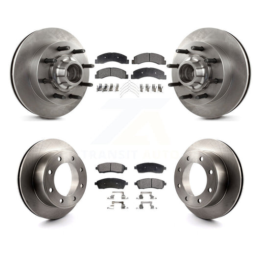 [Avant + Arrière] Kit de Disque et plaquette (semi-métallique) de frein pour 2003-2004 Ford F-250 Super Duty F-350 Excursion K8F-102974