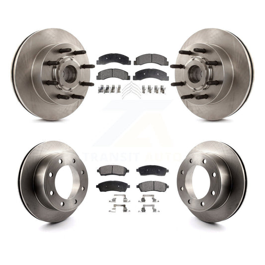 [Avant + Arrière] Kit de Disque et plaquette (semi-métallique) de frein pour 2005 Ford Excursion RWD K8F-102975