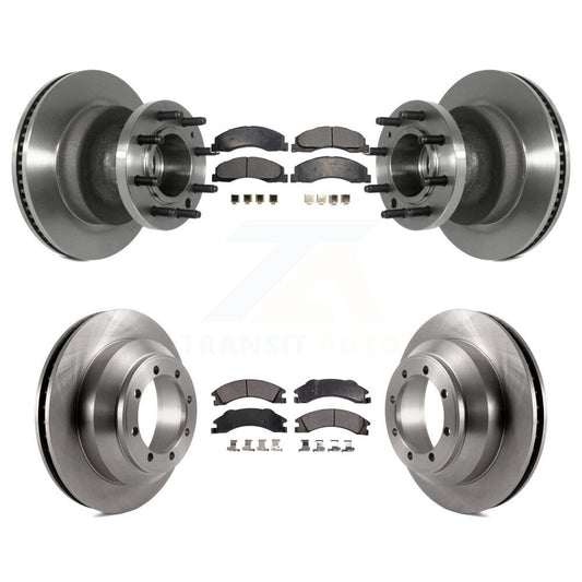 [Avant + Arrière] Kit de Disque et plaquette (semi-métallique) de frein pour Ford E-350 Super Duty Econoline avec Dual Wheels K8F-102976