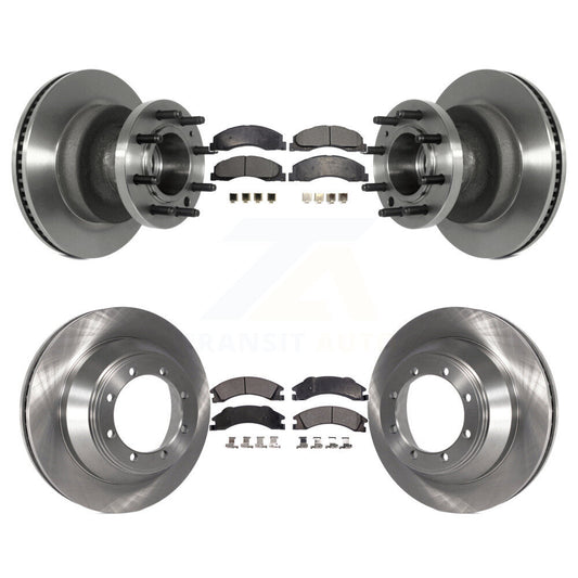 [Avant + Arrière] Kit de Disque et plaquette (semi-métallique) de frein pour 2009-2010 Ford E-450 Super Duty DIESEL engine avec Dual Wheels K8F-102977