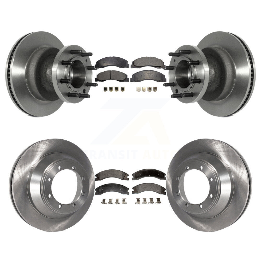 [Avant + Arrière] Kit de Disque et plaquette (semi-métallique) de frein pour Ford E-450 Super Duty K8F-102978