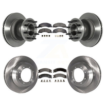 [Avant + Arrière] Kit de Disque et plaquette (semi-métallique) de frein pour Ford E-450 Super Duty K8F-102978