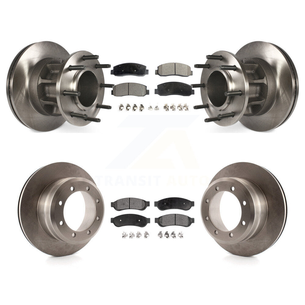 [Avant + Arrière] Kit de Disque et plaquette (semi-métallique) de frein pour 2009-2010 Ford F-350 Super Duty RWD avec Dual Wheels K8F-102979