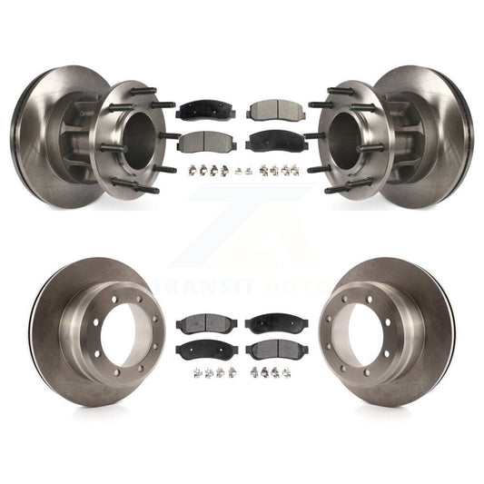 [Avant + Arrière] Kit de Disque et plaquette (semi-métallique) de frein pour 2009-2010 Ford F-350 Super Duty RWD avec Dual Wheels K8F-102979