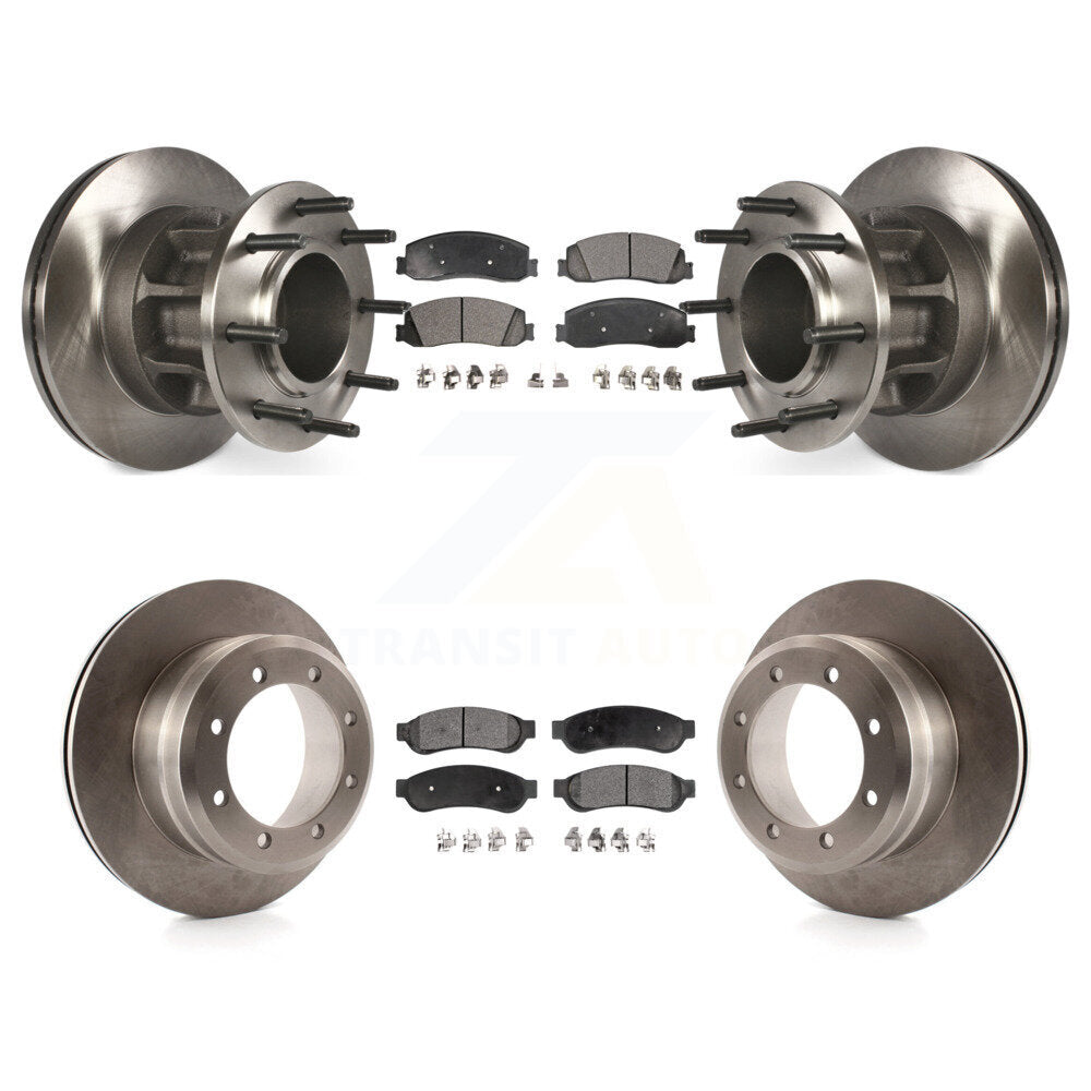 [Avant + Arrière] Kit de Disque et plaquette (semi-métallique) de frein pour 2012 Ford F-350 Super Duty RWD avec Dual Wheels K8F-102980