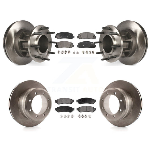 [Avant + Arrière] Kit de Disque et plaquette (semi-métallique) de frein pour 2012 Ford F-350 Super Duty RWD avec Dual Wheels K8F-102980