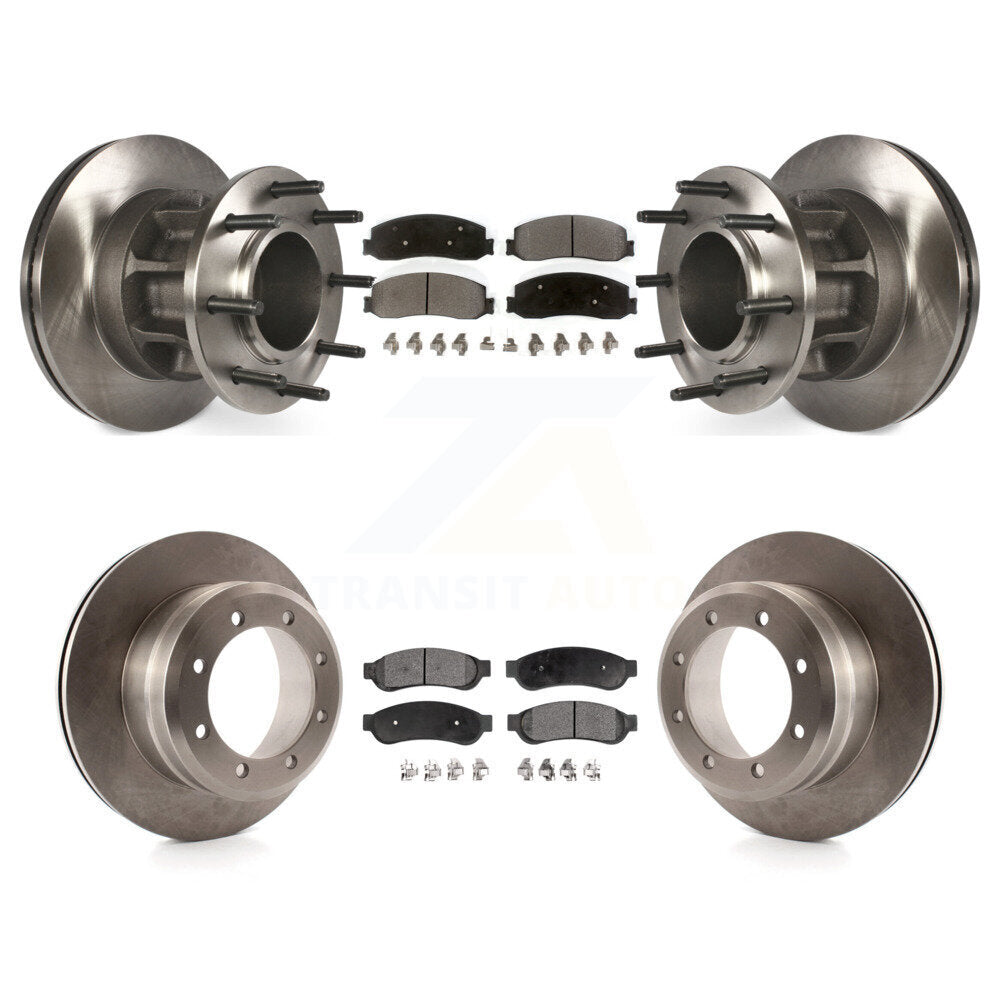 [Avant + Arrière] Kit de Disque et plaquette (semi-métallique) de frein pour 2011 Ford F-350 Super Duty RWD avec Dual Wheels K8F-102982