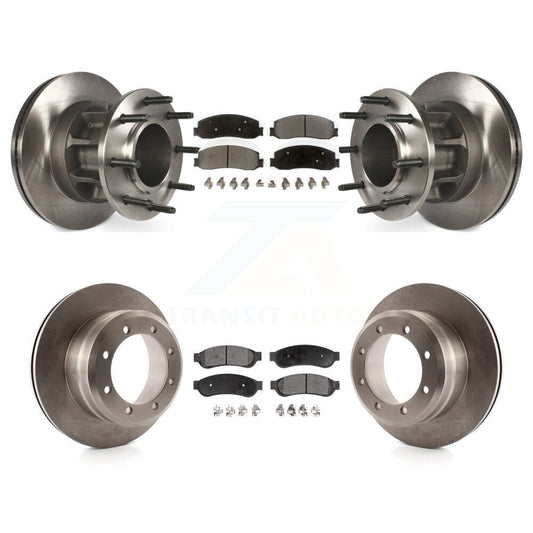 [Avant + Arrière] Kit de Disque et plaquette (semi-métallique) de frein pour 2011 Ford F-350 Super Duty RWD avec Dual Wheels K8F-102982