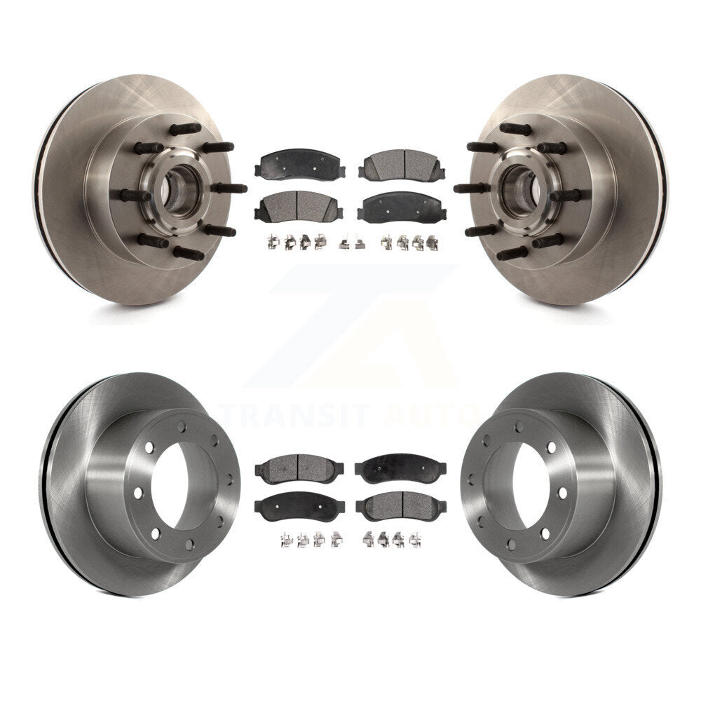 [Avant + Arrière] Kit de Disque et plaquette (semi-métallique) de frein pour Ford F-250 Super Duty F-350 RWD K8F-102983