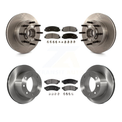 [Avant + Arrière] Kit de Disque et plaquette (semi-métallique) de frein pour Ford F-250 Super Duty F-350 avec Single Wheels RWD K8F-102984