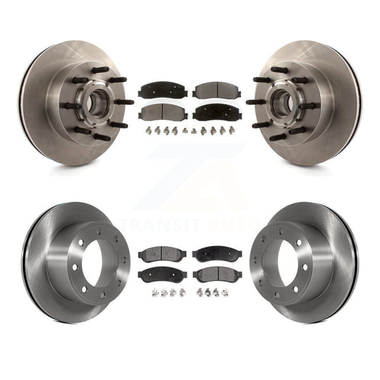 [Avant + Arrière] Kit de Disque et plaquette (semi-métallique) de frein pour Ford F-250 Super Duty F-350 avec Single Wheels RWD K8F-102984