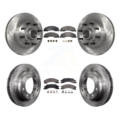 [Avant + Arrière] Kit de Disque et plaquette (semi-métallique) de frein pour Ford E-350 Super Duty E-250 E-150 Econoline K8F-102986