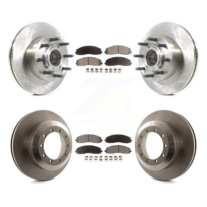[Avant + Arrière] Kit de Disque et plaquette (semi-métallique) de frein pour 2015-2016 Ford F-350 Super Duty Cab & Chassis avec RWD avec Single Wheels K8F-102990 par Transit Auto