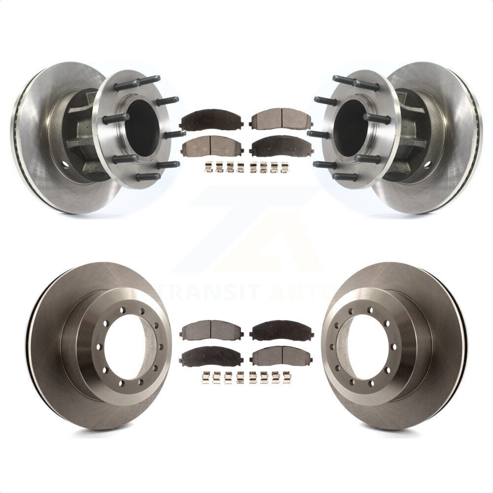 [Avant + Arrière] Kit de Disque et plaquette (semi-métallique) de frein pour 2015-2016 Ford F-350 Super Duty Cab & Chassis avec RWD avec Dual Wheels K8F-102993 par Transit Auto