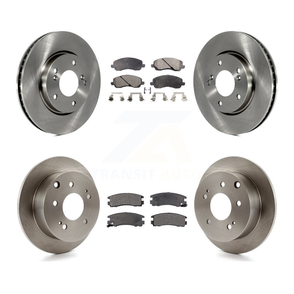 [Avant + Arrière] Kit de Disque et plaquette (semi-métallique) de frein pour Mitsubishi Galant K8F-103011