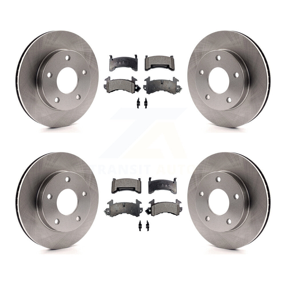 [Avant + Arrière] Kit de Disque et plaquette (semi-métallique) de frein pour Cadillac Eldorado Buick Riviera Seville Oldsmobile Toronado K8F-103012