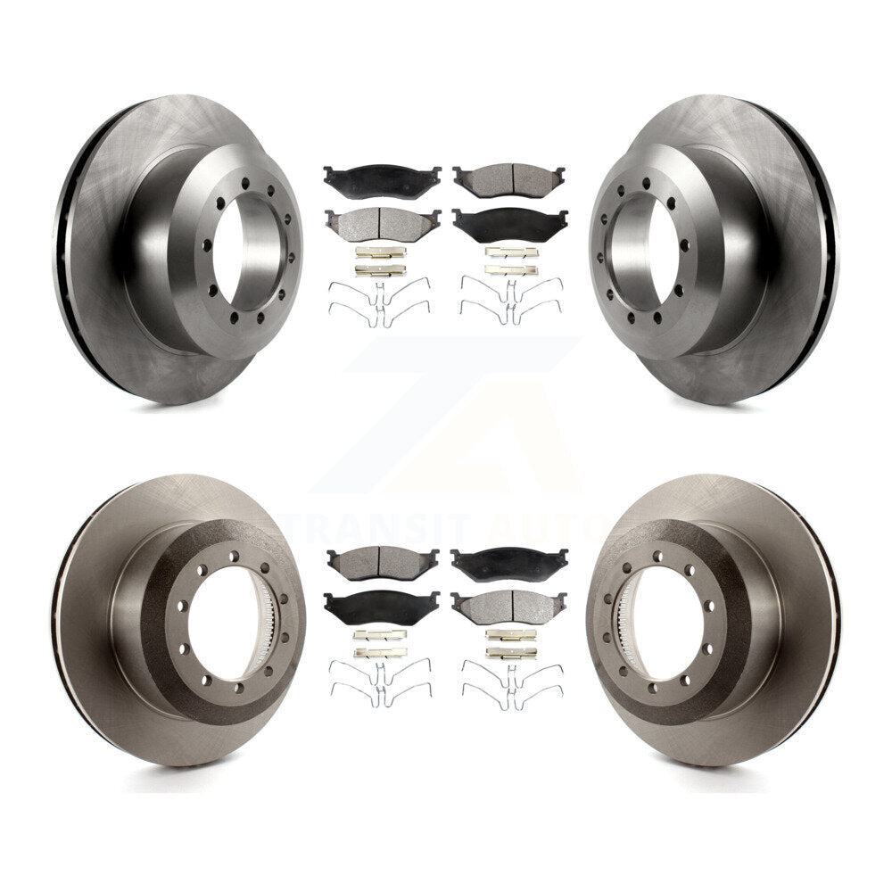 [Avant + Arrière] Kit de Disque et plaquette (semi-métallique) de frein pour Ford F-59 Commercial Stripped Chassis F-53 Motorhome K8F-103016