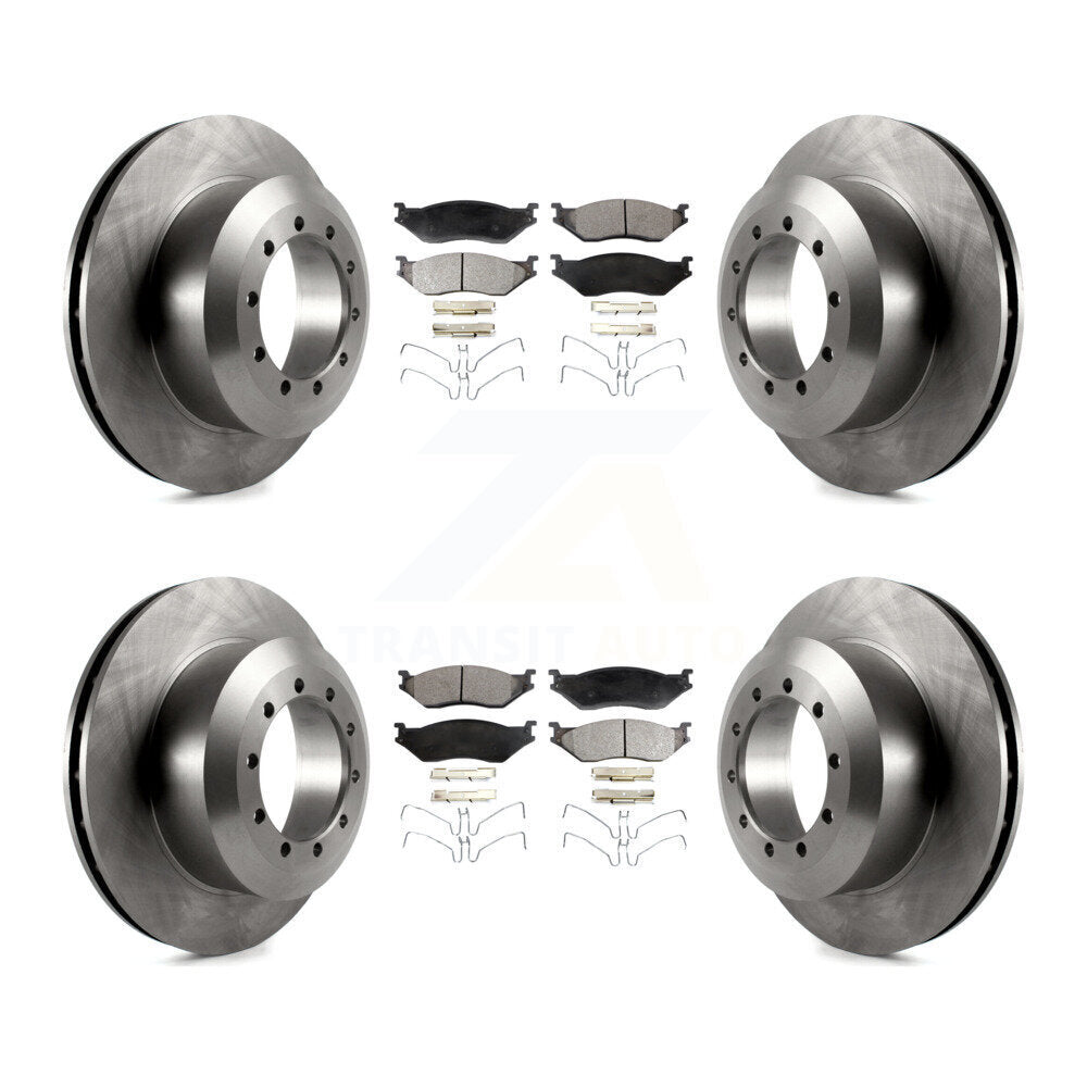 [Avant + Arrière] Kit de Disque et plaquette (semi-métallique) de frein pour Ford F-59 Commercial Stripped Chassis F-53 Motorhome K8F-103019