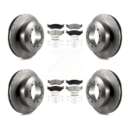 [Avant + Arrière] Kit de Disque et plaquette (semi-métallique) de frein pour Ford F-59 Commercial Stripped Chassis F-53 Motorhome K8F-103019