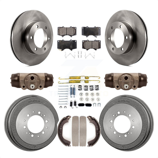 [Avant + Arrière] Kit de Disque et plaquette (semi-métallique) de frein pour 2000-2002 Toyota Tundra 5.3" Plate longueur K8F-103032 par Transit Auto