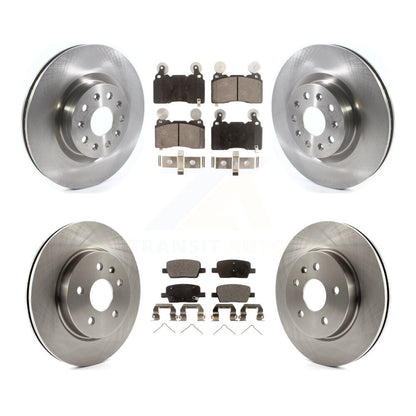 [Avant + Arrière] Kit de Disque et plaquette (semi-métallique) de frein pour 2016-2018 Cadillac CT6 avec 345mm Diameter Rotor K8F-103036