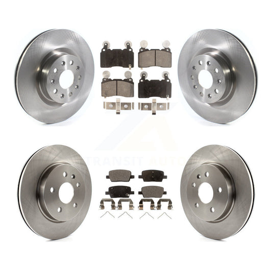 [Avant + Arrière] Kit de Disque et plaquette (semi-métallique) de frein pour 2016-2018 Cadillac CT6 avec 345mm Diameter Rotor K8F-103036