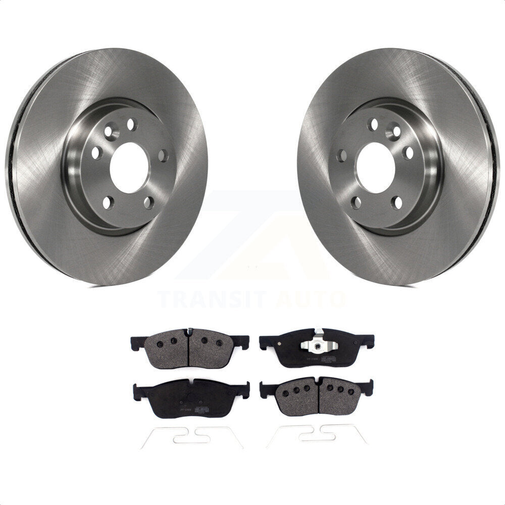 [Avant] Kit de Disque et plaquette (semi-métallique) de frein pour 2016-2017 Land Rover Range Evoque avec 300mm Diameter Rotor K8F-103048 par Transit Auto