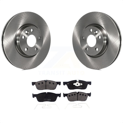 [Avant] Kit de Disque et plaquette (semi-métallique) de frein pour 2016-2017 Land Rover Range Evoque avec 300mm Diameter Rotor K8F-103048 par Transit Auto