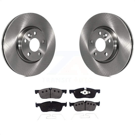 [Avant] Kit de Disque et plaquette (semi-métallique) de frein pour 2016-2017 Land Rover Range Evoque avec 300mm Diameter Rotor K8F-103048 par Transit Auto