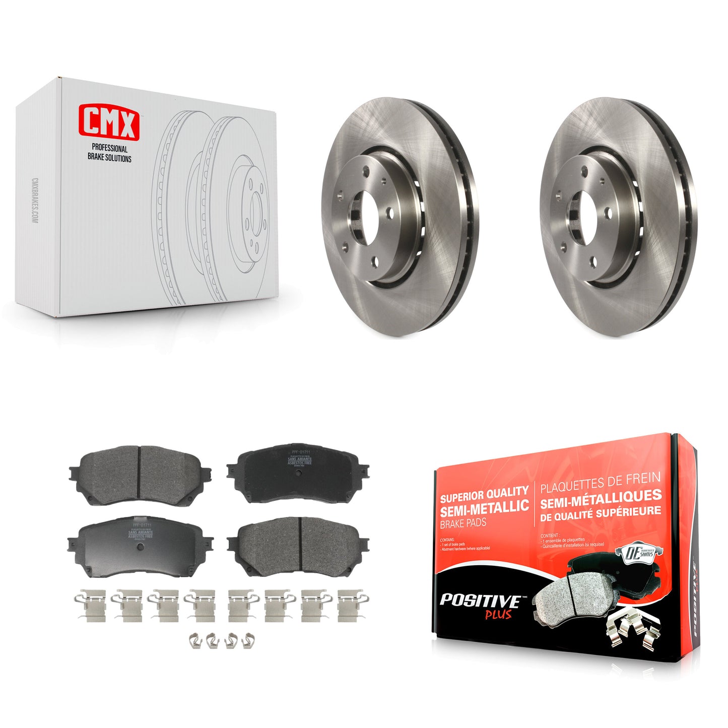 [Avant] Kit de Disque et plaquette (semi-métallique) de frein pour 2019-2021 Mazda 6 Naturally Aspirated K8F-103054