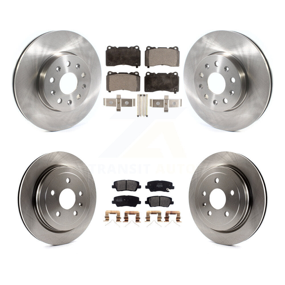 [Avant + Arrière] Kit de Disque et plaquette (semi-métallique) de frein pour Cadillac CTS K8F-103058