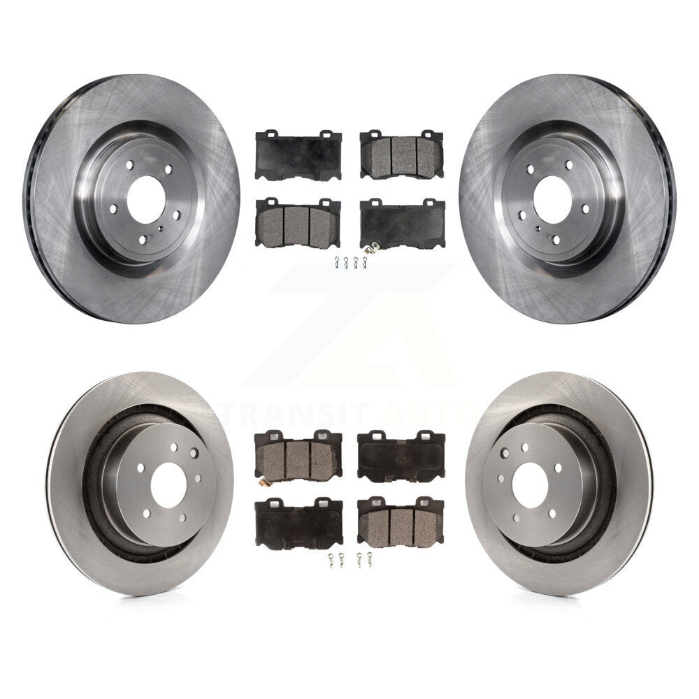 [Avant + Arrière] Kit de Disque et plaquette (semi-métallique) de frein pour INFINITI G37 Nissan 370Z Q60 Z K8F-103067