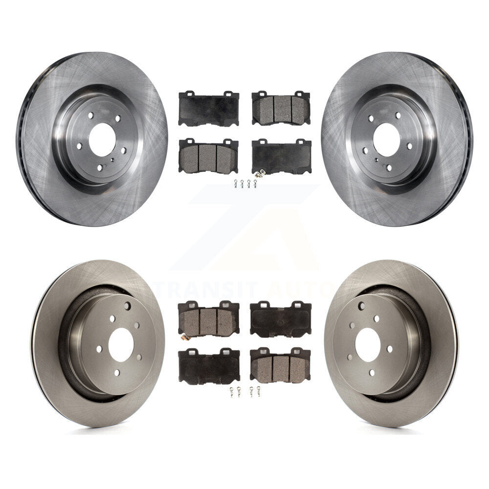 [Avant + Arrière] Kit de Disque et plaquette (semi-métallique) de frein pour INFINITI Q50 M37 Q60 Q70 Q70L QX70 M56 FX50 K8F-103069