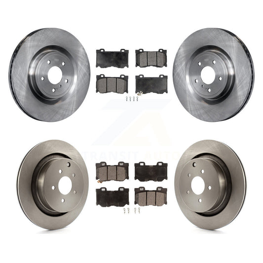 [Avant + Arrière] Kit de Disque et plaquette (semi-métallique) de frein pour INFINITI Q50 M37 Q60 Q70 Q70L QX70 M56 FX50 K8F-103069