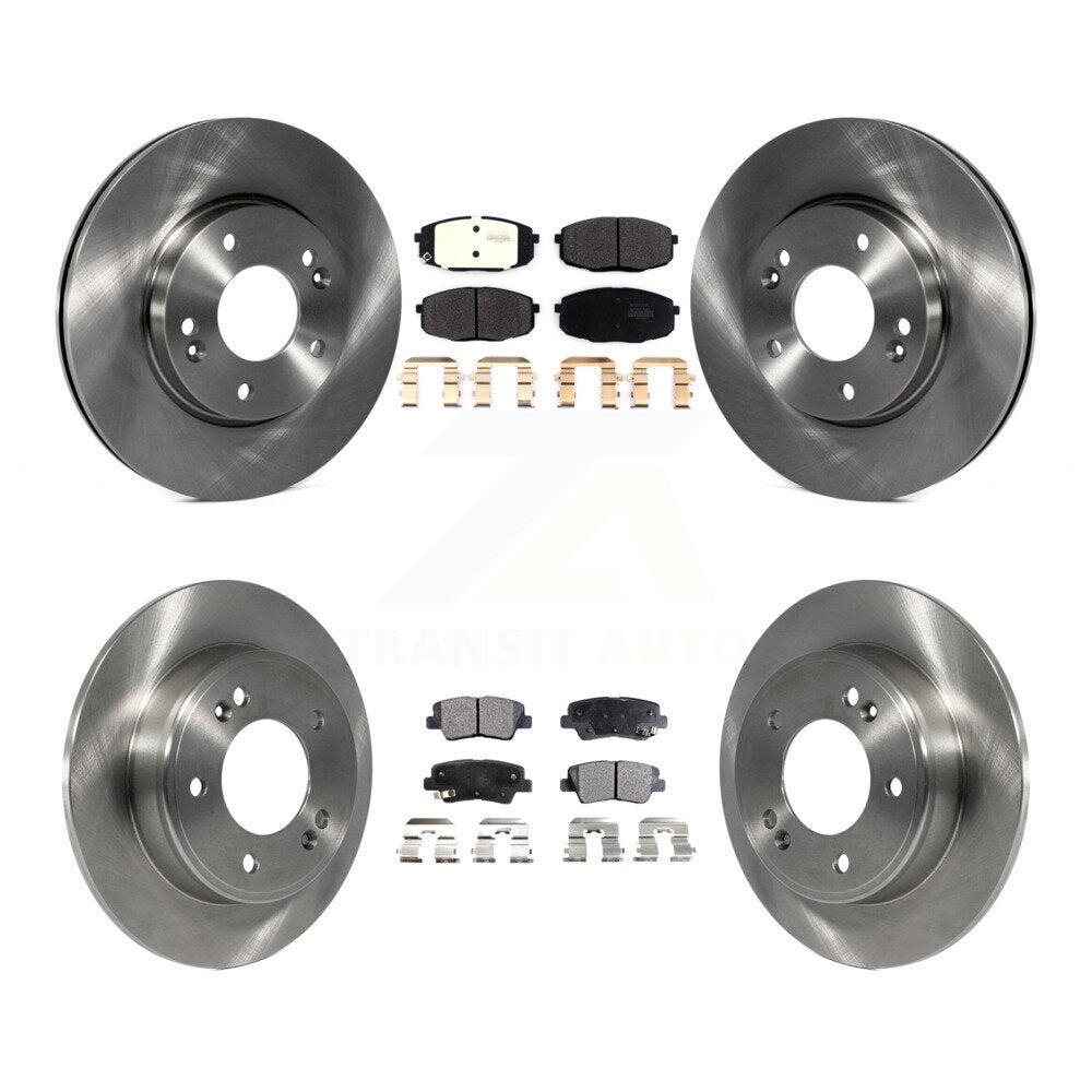 [Avant + Arrière] Kit de Disque et plaquette (semi-métallique) de frein pour 2014-2016 Kia Soul K8F-103083