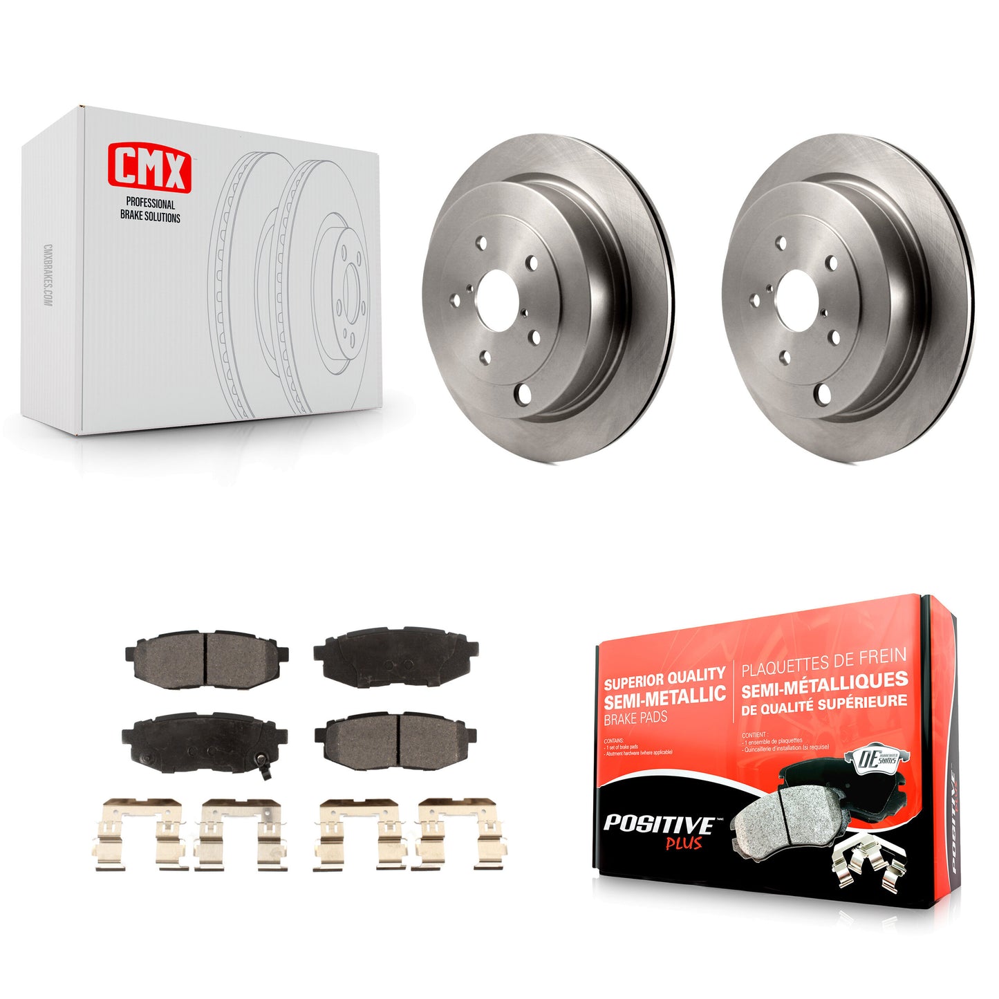 [Arrière] Kit de Disque et plaquette (semi-métallique) de frein pour Subaru Tribeca B9 K8F-103096