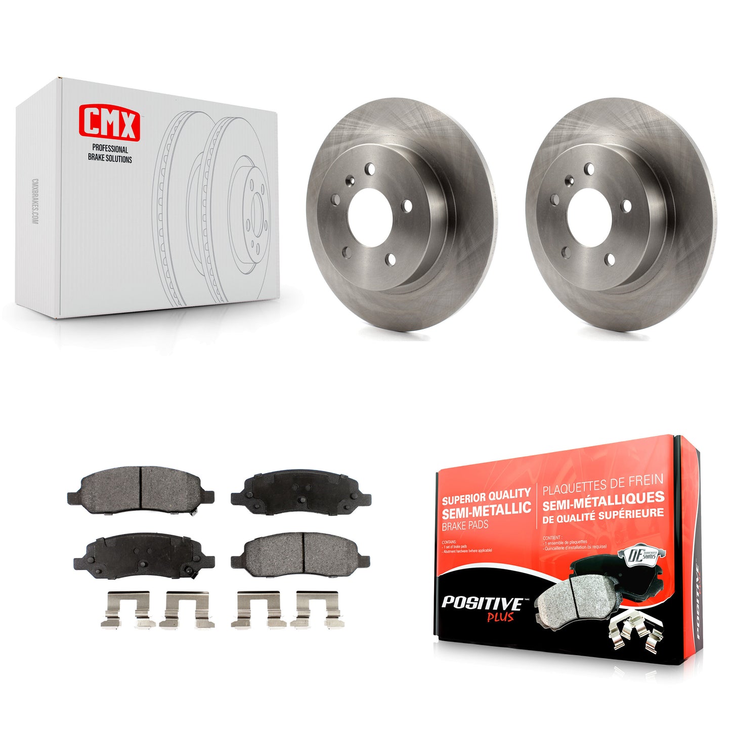 [Arrière] Kit de Disque et plaquette (semi-métallique) de frein pour 2006-2011 Buick Lucerne Cadillac DTS K8F-103103