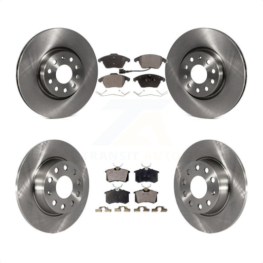 [Avant + Arrière] Kit de Disque et plaquette (semi-métallique) de frein pour 2014 Volkswagen Beetle R-Line GSR avec 272mm Diameter Rotor K8F-103109 par Transit Auto