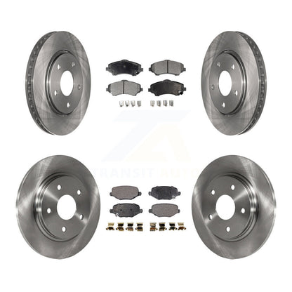 [Avant + Arrière] Kit de Disque et plaquette (semi-métallique) de frein pour Dodge Grand Caravan Chrysler Town & Country Journey Ram C/V Volkswagen Routan K8F-103112